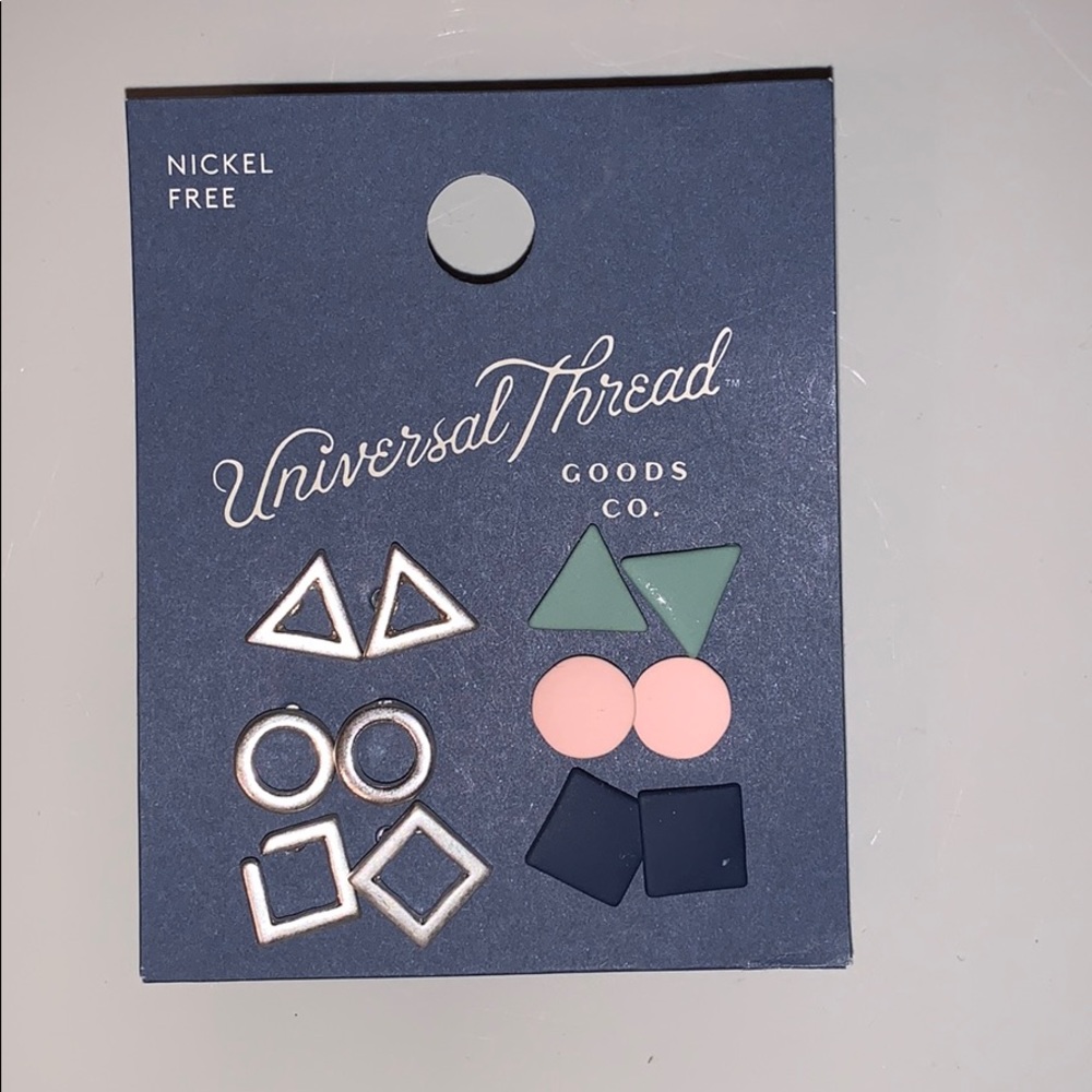 FUN COLORED AND SHAPED STUD EARRINGS